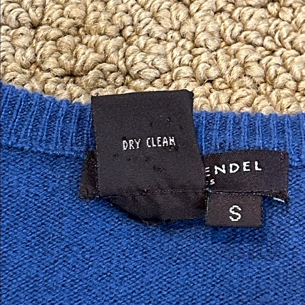 Henri Bendel Blue Cashmere Cardigan Sweater size Small Button Front - Picture 7 of 16